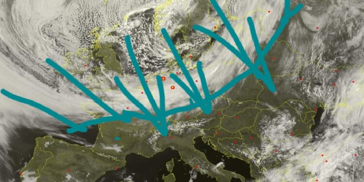 Fronti masiv dimëror tani shihet në satelit!