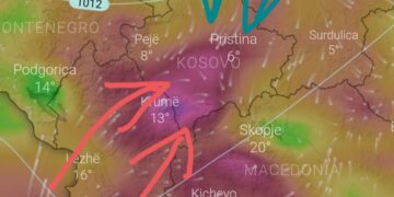 Nesër priten edhe erëra!
