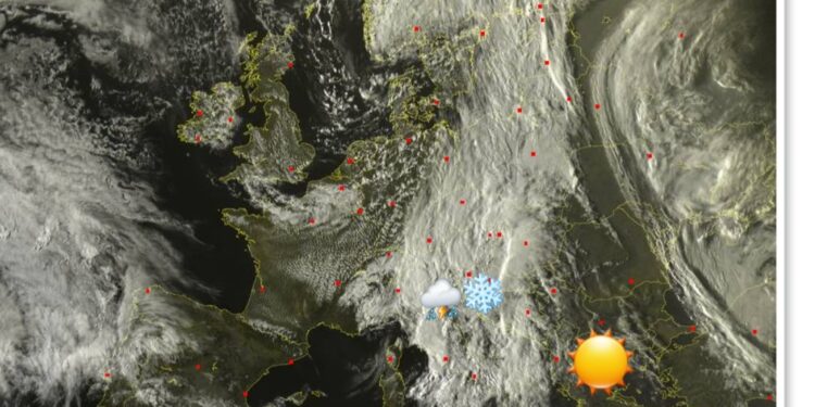 Fronti me stuhi shiu e bore përfshinë Ballkanin