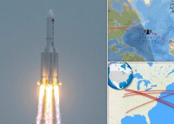 Raketa kineze e cila është jashtë kontrollit mund të bjerë në Tokë të shtunën mbi zonat e populluara të New York, Madrid dhe Pekin