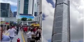 Luhatet ndërtesa 300 metra e lartë në Kinë, qytetarët i kap paniku
