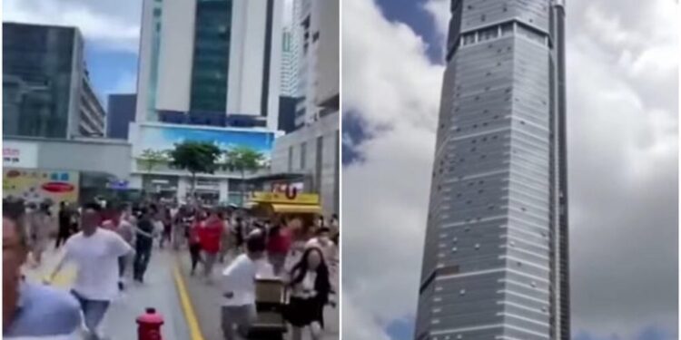 Luhatet ndërtesa 300 metra e lartë në Kinë, qytetarët i kap paniku