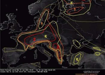 Mundësi për shtrëngata me breshër sot në Kosovë dhe Maqedoni!