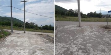 Shtrohet rruga në Suharekë, në mes të saj mbetet një shtyllë elektrike