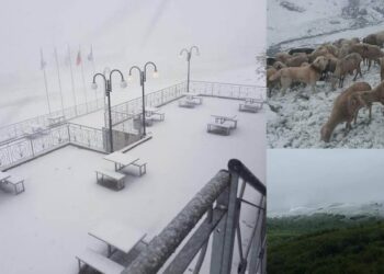 “Dimër në verë” – Reshje bore në fshatrat e Dragashit