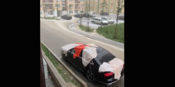 Shiu vërshon qytetin e Skenderajt