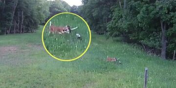 Skifteri sulmon lepurin, e shpëton dreri – madje nga plagët e marra ngordh grabitqari!