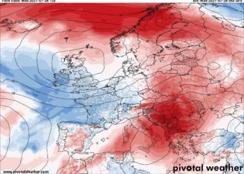 Gjendja sinoptike në Evropë dhe Ballkanin e “kuq”!