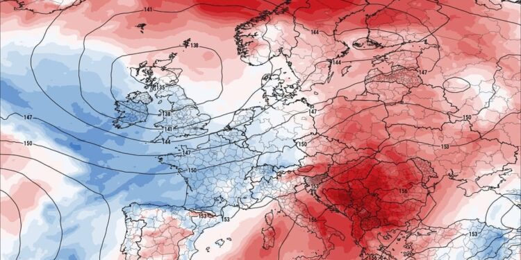 Gjendja sinoptike në Evropë dhe Ballkanin e “kuq”!