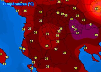 43 C. në juglindje të Maqedonisë së Veriut!