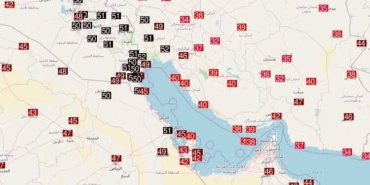 Harrojeni valën e nxehtësisë këtu, shikoni temperaturat në Lindjen e Mesme!