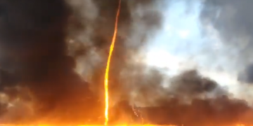 Regjistrohet fenomeni i rrallë “tornado e zjarrit”