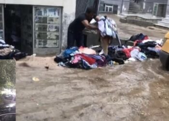 Stuhi breshëri në Kukës, dëmtohen makina e përmbyten dyqane