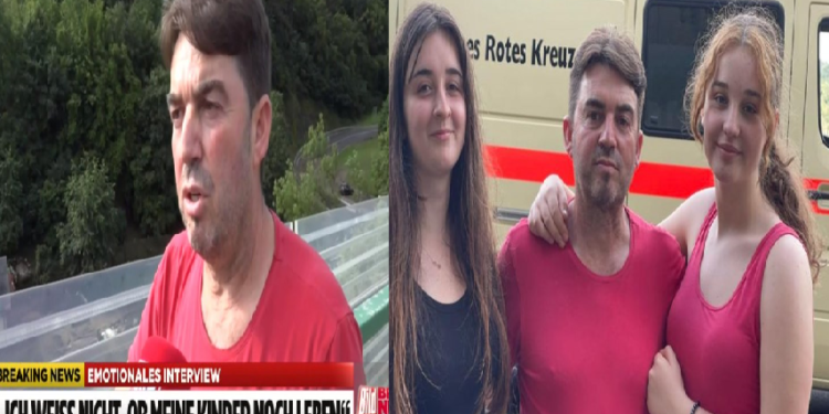 Babai shqiptar ribashkohet me vajzat e tij të cilat i humbi nga vërshimet në Gjermani