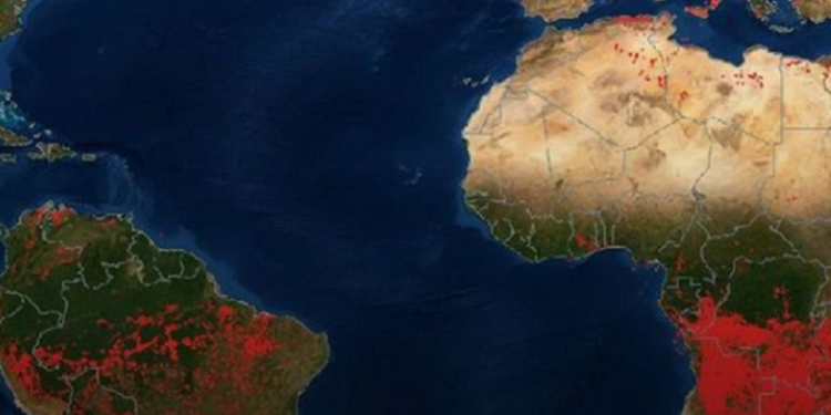 NASA sjell pamjet aktuale të planetit në flakë