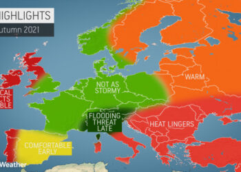 Parashikimi i AccuWeather për vjeshtën 2021