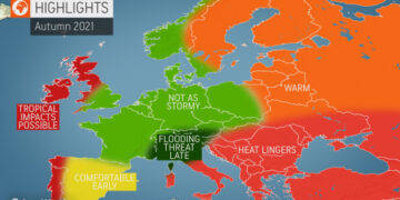 Parashikimi i AccuWeather për vjeshtën 2021