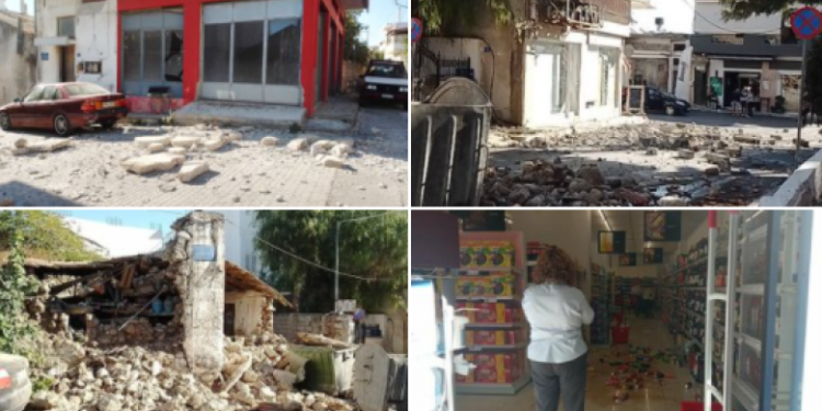 Dalin pamjet e para pas tërmetit të fuqishëm në ishullin e Kretës