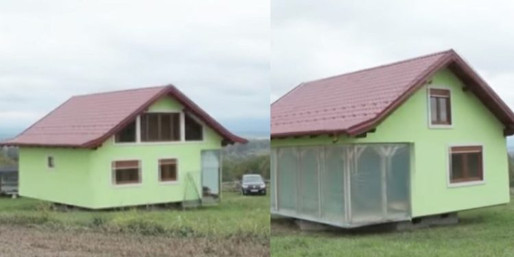 I lodhur nga ankesat e gruas, boshnjaku i ndërton shtëpinë rrotulluese