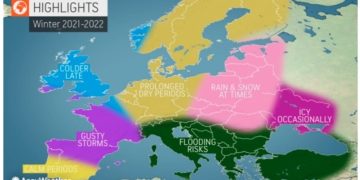 Paralajmërohet dimër mjaft dinamik, me reshje të mëdha shiu e bore!