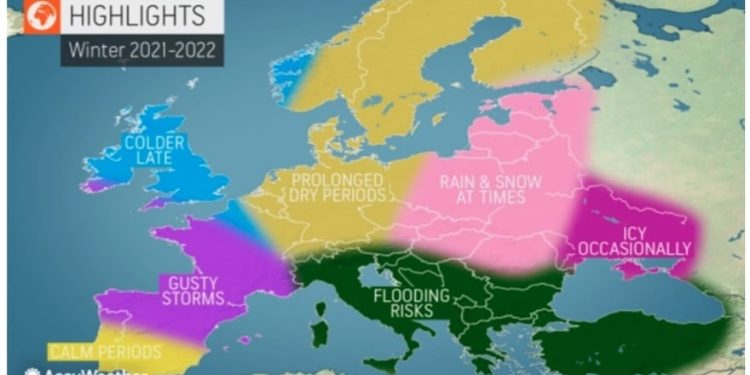 Paralajmërohet dimër mjaft dinamik, me reshje të mëdha shiu e bore!
