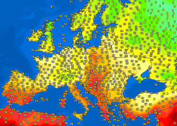 Edhe sot po dominon ngjyra e kuqe, Shqipëria më e nxehta në Evropë!