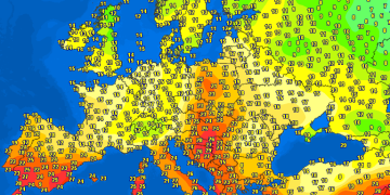 Edhe sot po dominon ngjyra e kuqe, Shqipëria më e nxehta në Evropë!