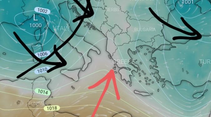 Masa ajrore anticiklonike stabilizion motin për një kohë shumë të shkurtër!