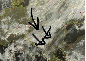 Afrohet fronti i ftohtë me reshje lokale, por nuk duhet pritur reshje sikur në Slloveni, Kroaci dhe Bosnjë dhe Hercegovinë!