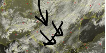 Afrohet fronti i ftohtë me reshje lokale, por nuk duhet pritur reshje sikur në Slloveni, Kroaci dhe Bosnjë dhe Hercegovinë!