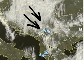 Afrohet një sistem vranësirash me reshje bore!