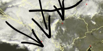 Fronti i dobët i ftohtë ajror sjellë reshje kalimtare!