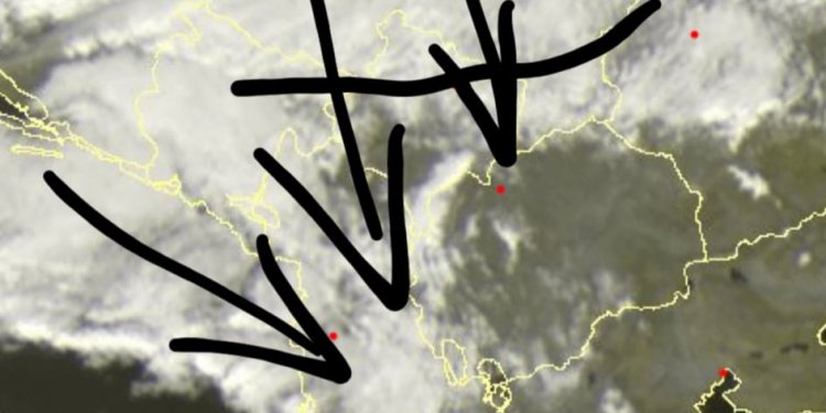 Fronti i dobët i ftohtë ajror sjellë reshje kalimtare!