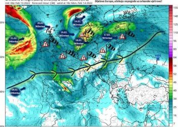 Stuhi të fuqishme në Evropë!