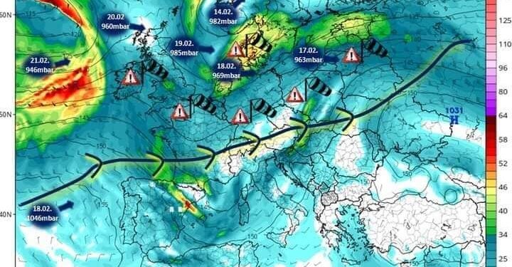 Stuhi të fuqishme në Evropë!