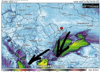 Edhe nesër (e mërkurë) me erëra të ftohta!