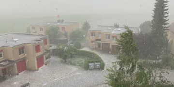 Shi e breshër, Zvicra goditet nga stuhitë e forta