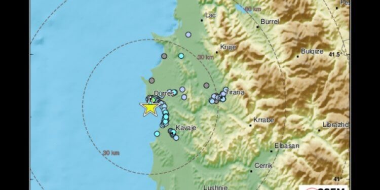 Dridhje toke shumë afër Durrësit!