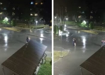 Nuk i pengoi shiu, era e as rrufeja – dy çifte vallëzuan rreth dhjetë minuta para konviktit të studentëve në Zagreb të Kroacisë!