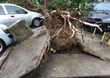 Furtunë e madhe në Shkup, dalin pamjet e para