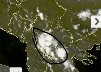 Rrebeshe të fuqishme në perëndim të Maqedonisë këtë mesditë!