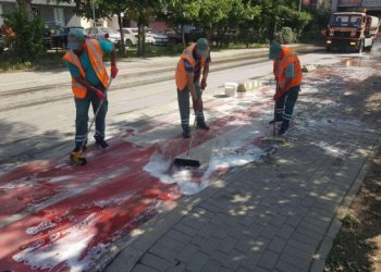 Në Prishtinë rrugët lahen me shampon