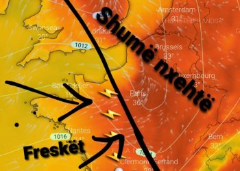 Pas nxehtësisë ekstreme Franca pritet të goditet nga shtrëngata të fuqishme!