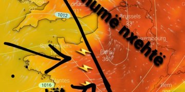 Pas nxehtësisë ekstreme Franca pritet të goditet nga shtrëngata të fuqishme!