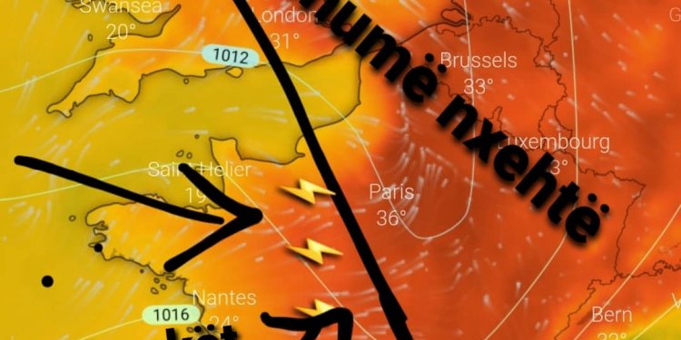 Pas nxehtësisë ekstreme Franca pritet të goditet nga shtrëngata të fuqishme!