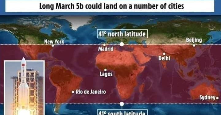 Edhe një raketë 23 tonëshe kineze pritet të përplaset me tokën!