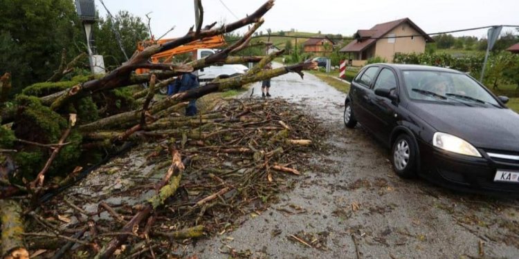 Dëme materiale në Kroaci nga stuhia e fortë!