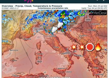 Nesër: stuhi në disa pjesë të Ballkanit, Kosova dhe Shqipëria nën vapën përcëlluese!