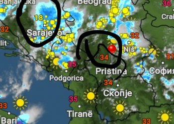 Stuhi e fuqishme kap Sarajevën, temperatura bie në vetëm 18 gradë Celsius, 34 në Prishtinë!