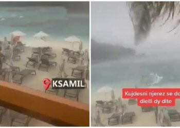 Fortunë e madhe edhe në Ksamil, era “fluturon” çdo gjë